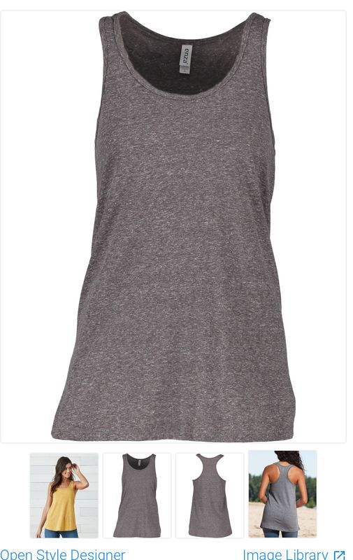 Patriots - Ladies Melange Flowy Tank