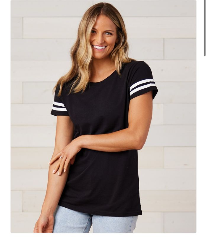 Patriots- Ladies Jersey Football Tee