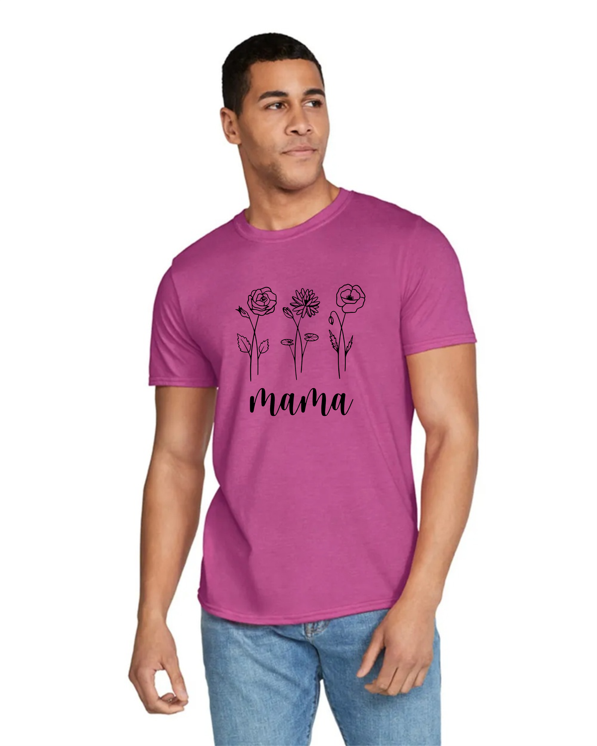 BIRTH FLOWER - Softstyle® Adult T-Shirt