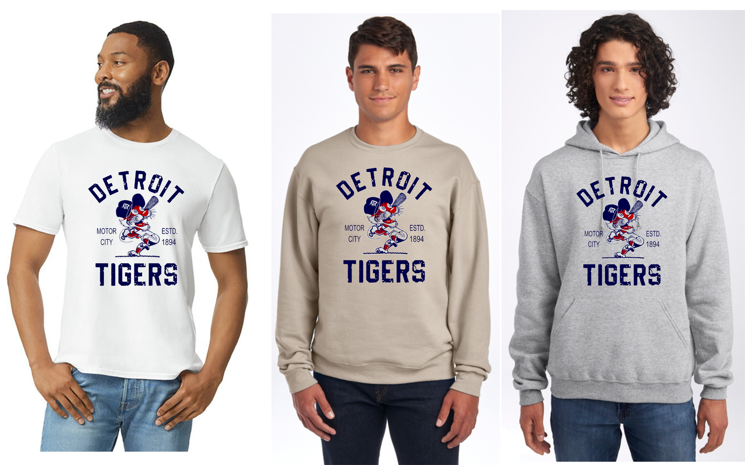 Detroit Tigers - multiple garment styles