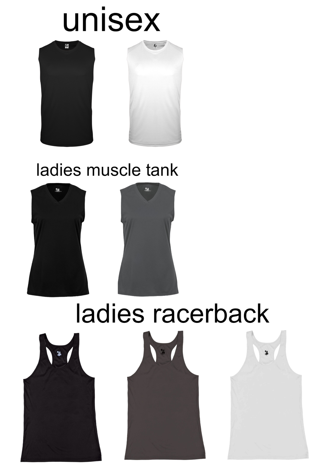 CLIO POWERLIFTING - muscle/racerback tanks (unisex and ladies fit)