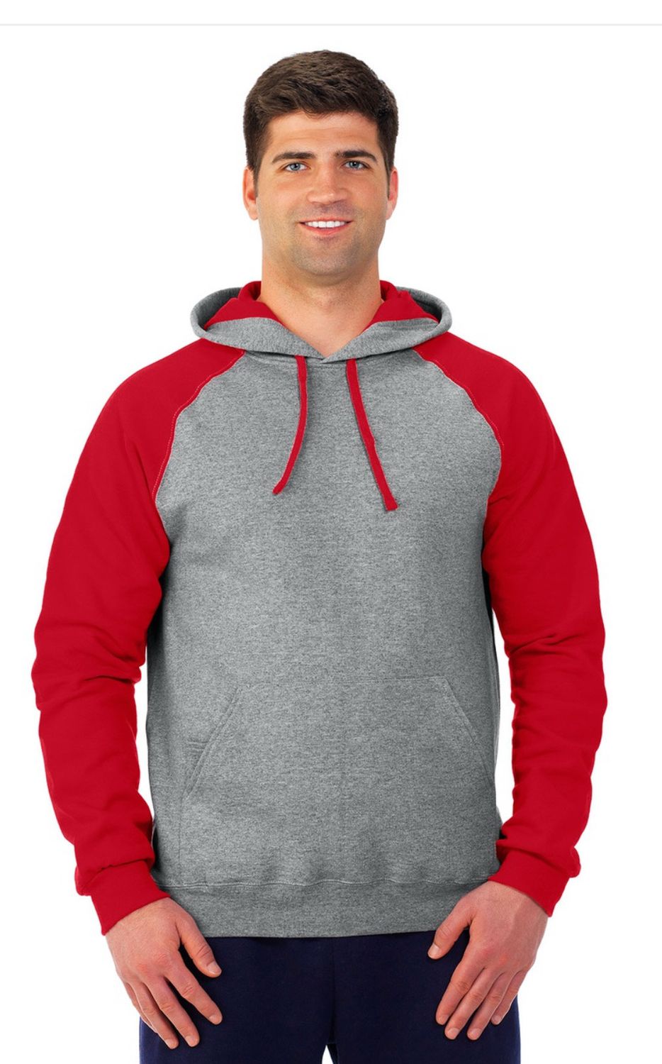 Arsenal- Heavy Blend™ Colorblock Hooded Sweatshirt (Youth and Unisex)