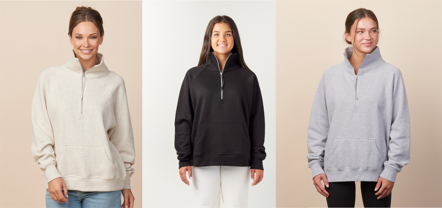 REESE- Ladies Boxy Half Zip Fleece