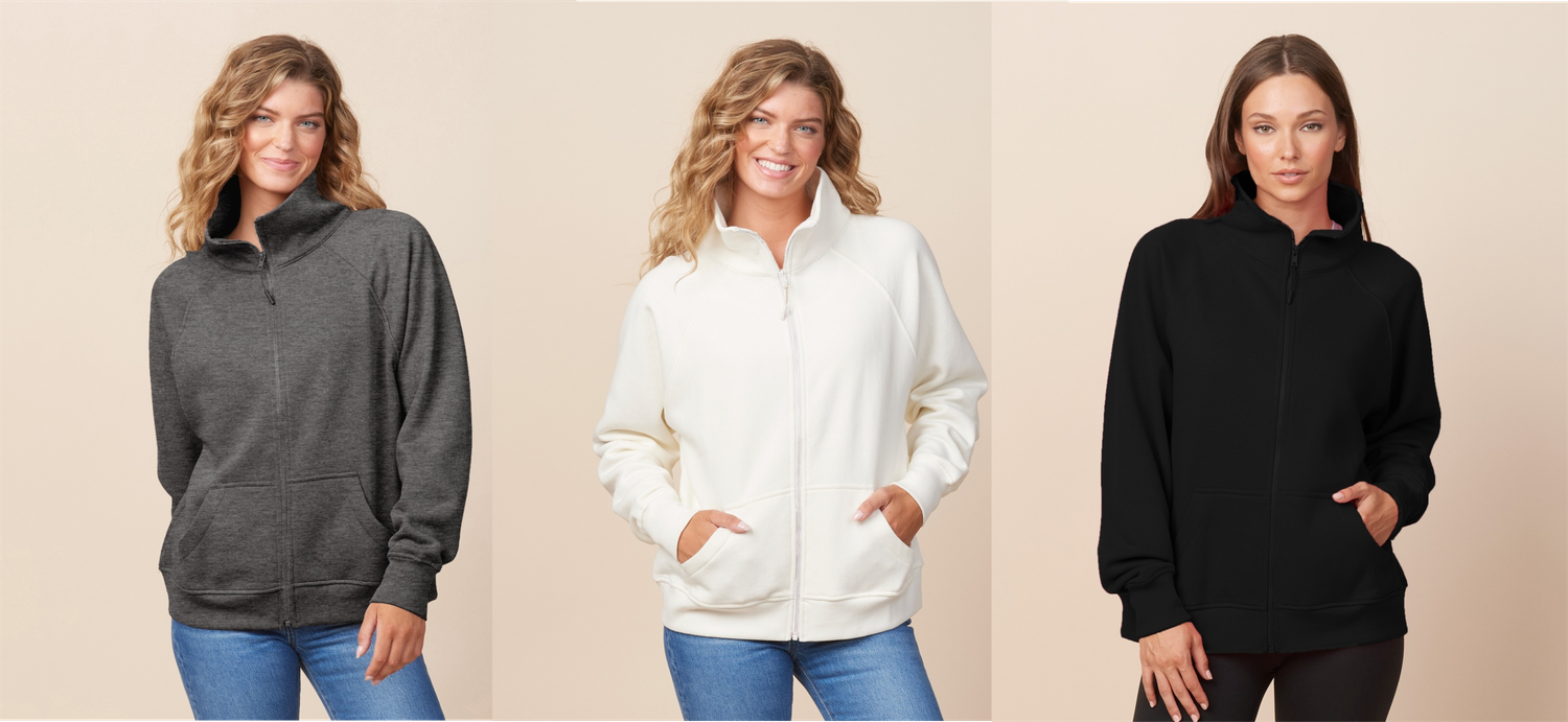 REESE- Ladies Boxy Full Zip Fleece