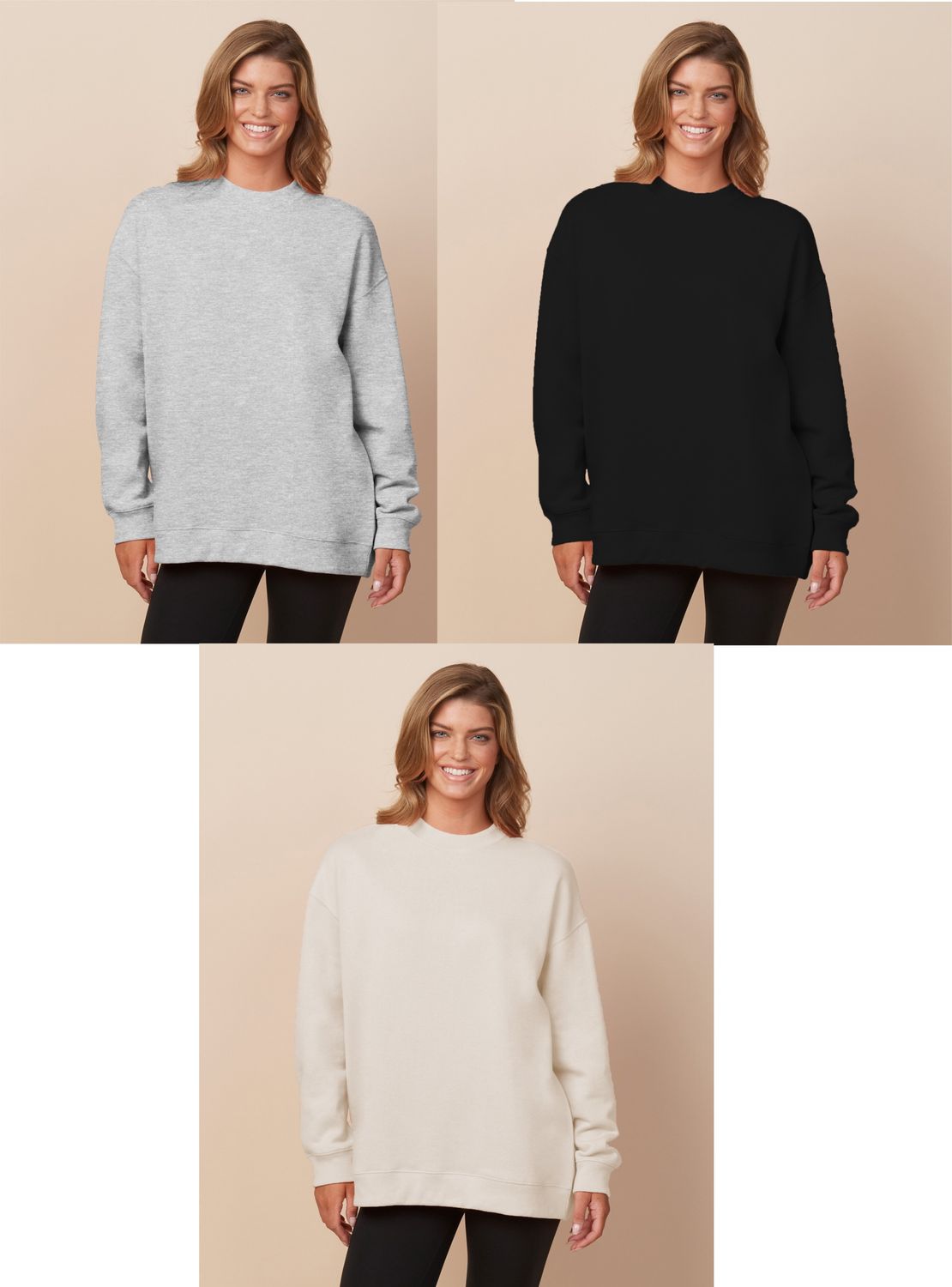 EAGLES FOOTBALL - Ladies Off Duty Oversized Crew