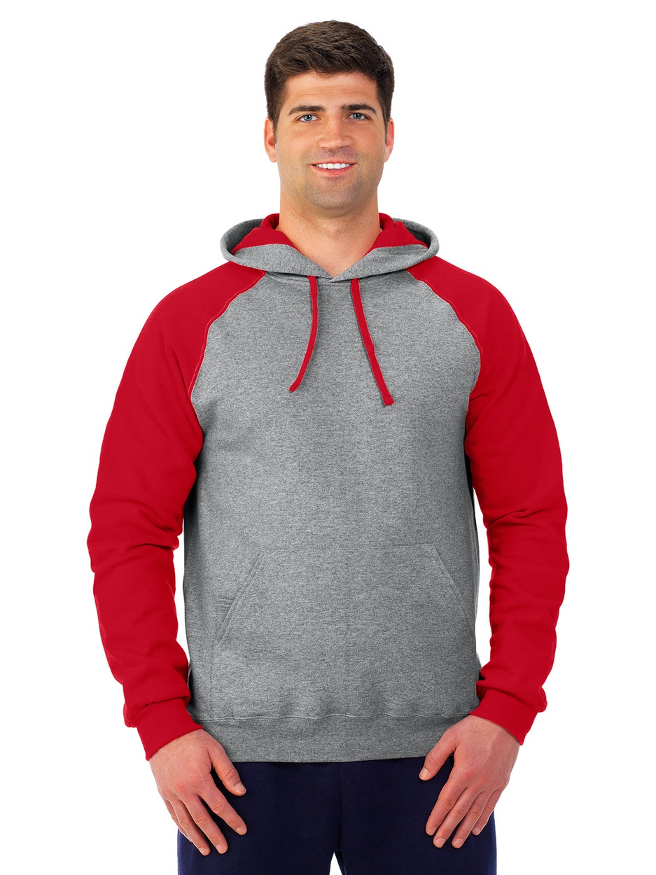 EAGLES - NuBlend® Unisex Color-Block Raglan Hooded Sweatshirt