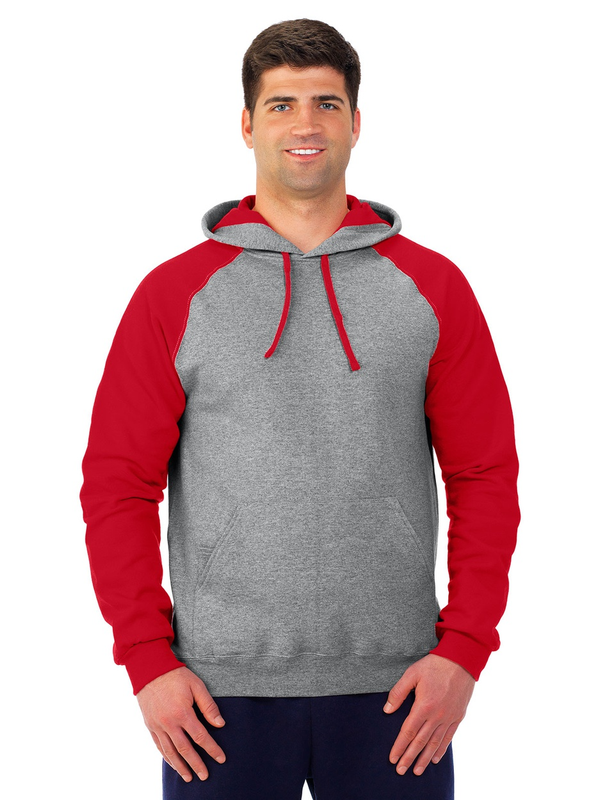 EAGLES - NuBlend® Unisex Color-Block Raglan Hooded Sweatshirt