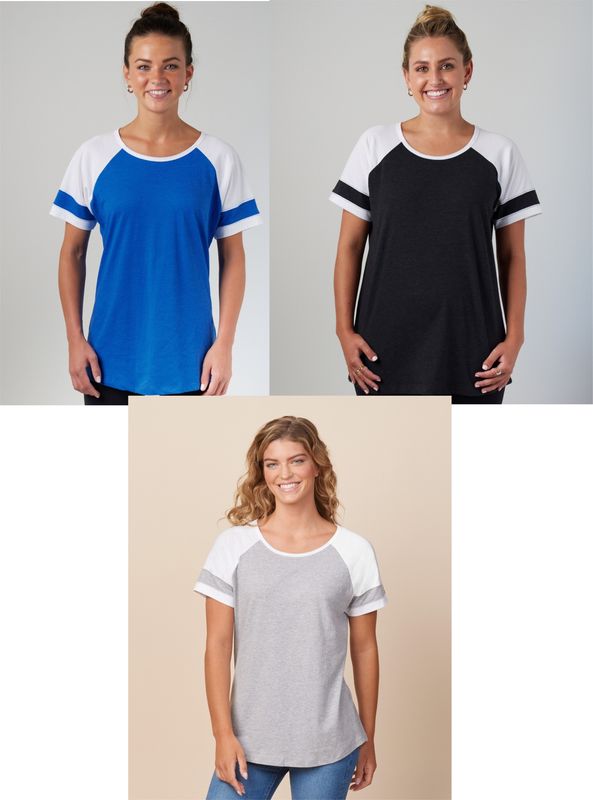 Detroit Lions - Ladies Jersey Colorblock Tee