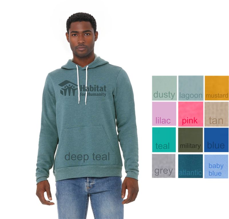 Unisex Sponge Fleece Pullover Hoodie - HABITAT FOR HUMANITY