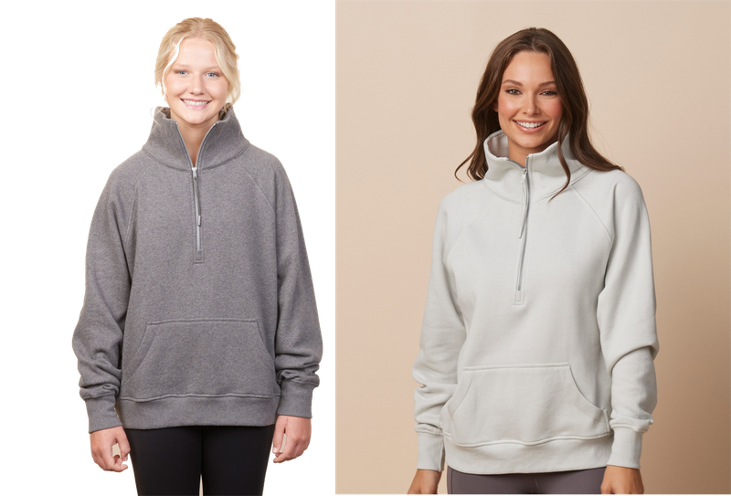 Arsenal - Ladies Boxy Half Zip Fleece