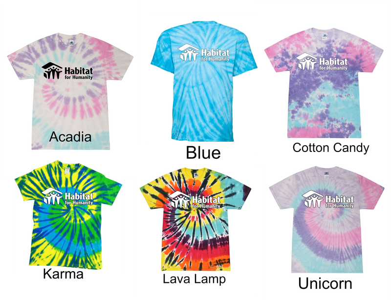 Tie Dye T-shirts - HABITAT FOR HUMANITY