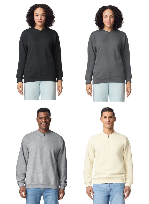 CLIO POWERLIFTING - Softstyle Midweight Adult Fleece 1/4 Zip Sweatshirt