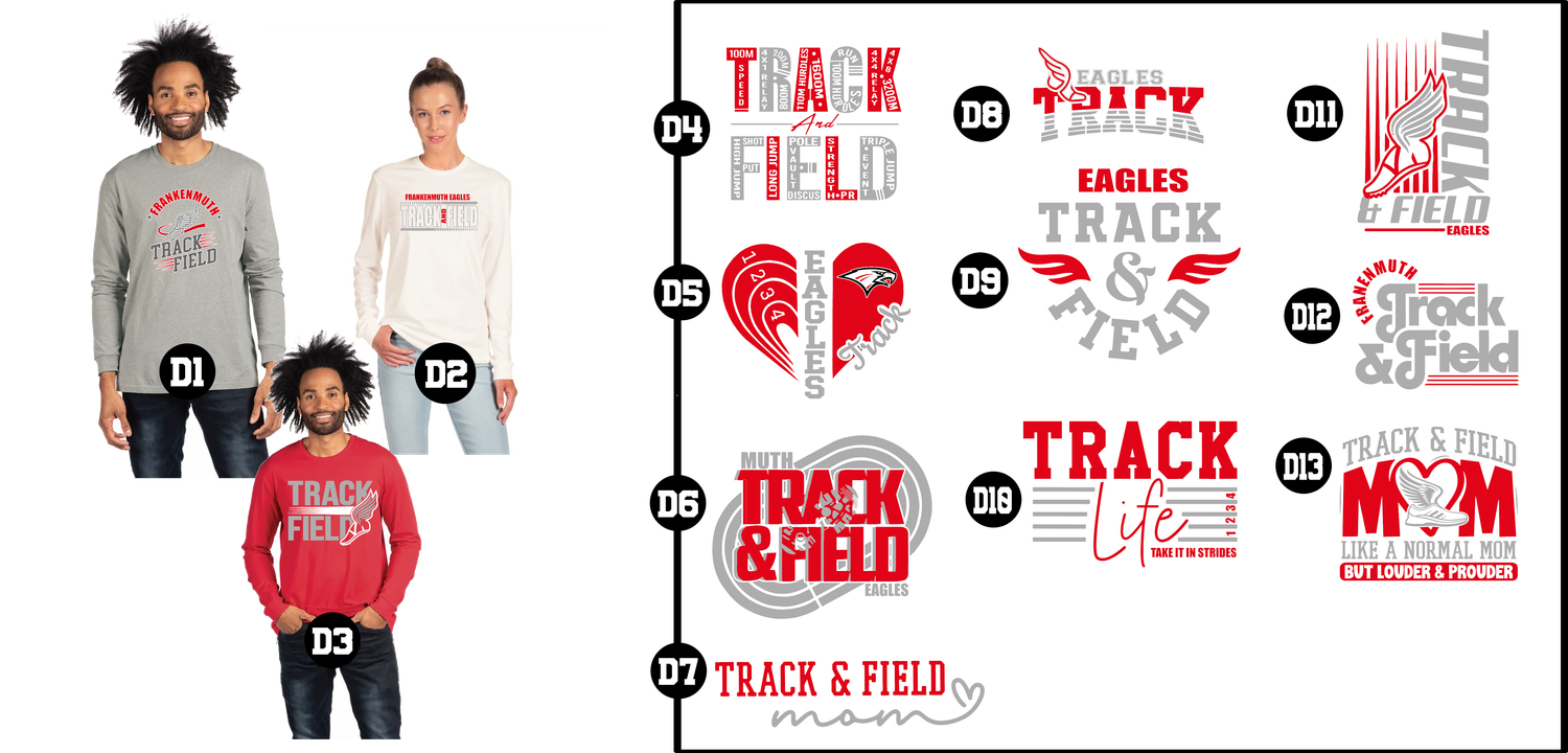 EAGLES track - Unisex CVC Long Sleeve T-Shirt