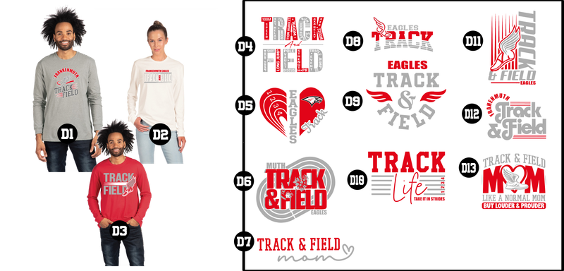 EAGLES track - Unisex CVC Long Sleeve T-Shirt