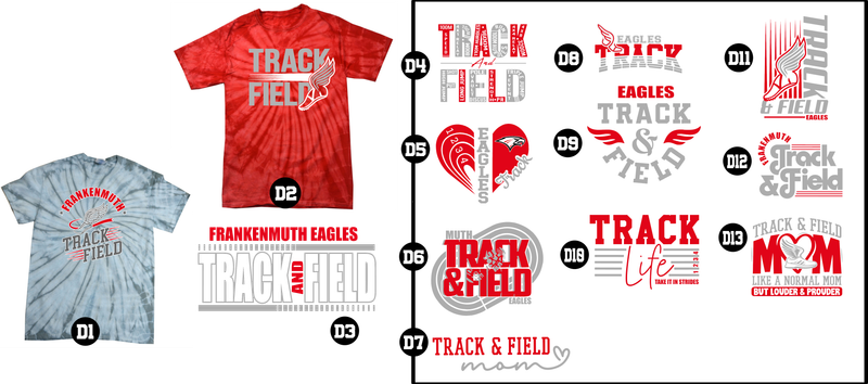 EAGLES track - Spider Tie Dye T-Shirt - Youth and Unisex T-Shirt