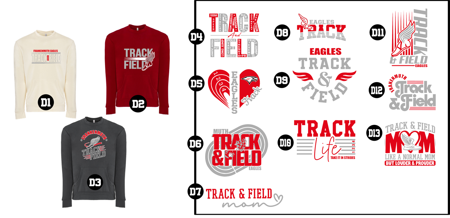 EAGLES track - Unisex Santa Barbara Pocket Sweatshirt