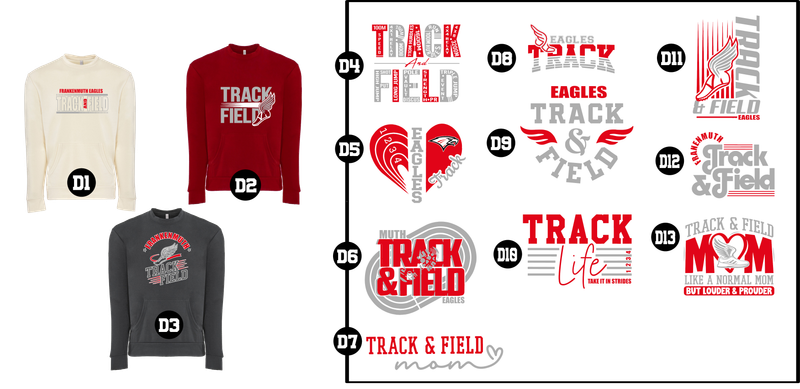 EAGLES track - Unisex Santa Barbara Pocket Sweatshirt