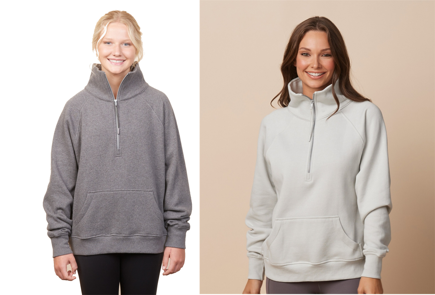 Arsenal - Ladies Boxy Half Zip Fleece