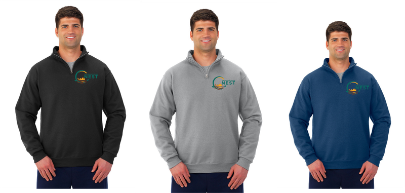 PARTNERSHIP CENTER- Men's Jerzees 1/4 Zip Collar Sweatshirt