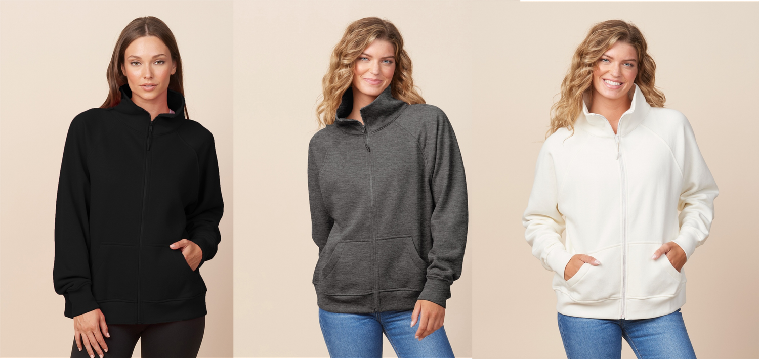 CLIO POWERLIFTING - Ladies Boxy Full Zip Fleece
