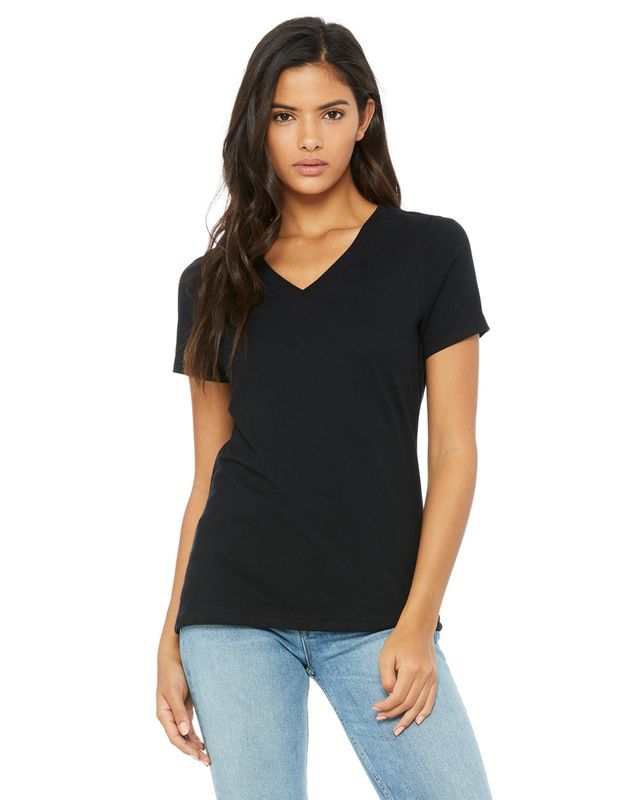 Detroit Lions- Bella+Canvas Women’s Relaxed Jersey V-Neck Tee