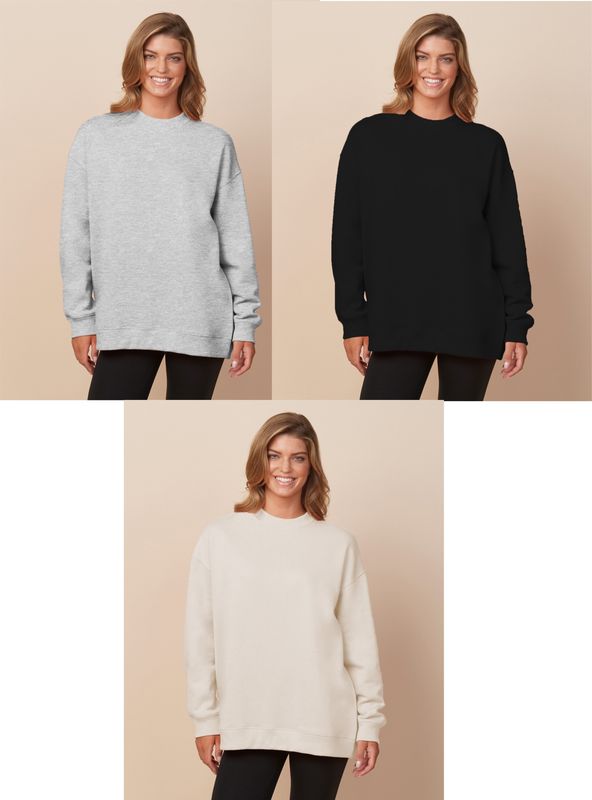 EAGLES FOOTBALL - Ladies Off Duty Oversized Crew