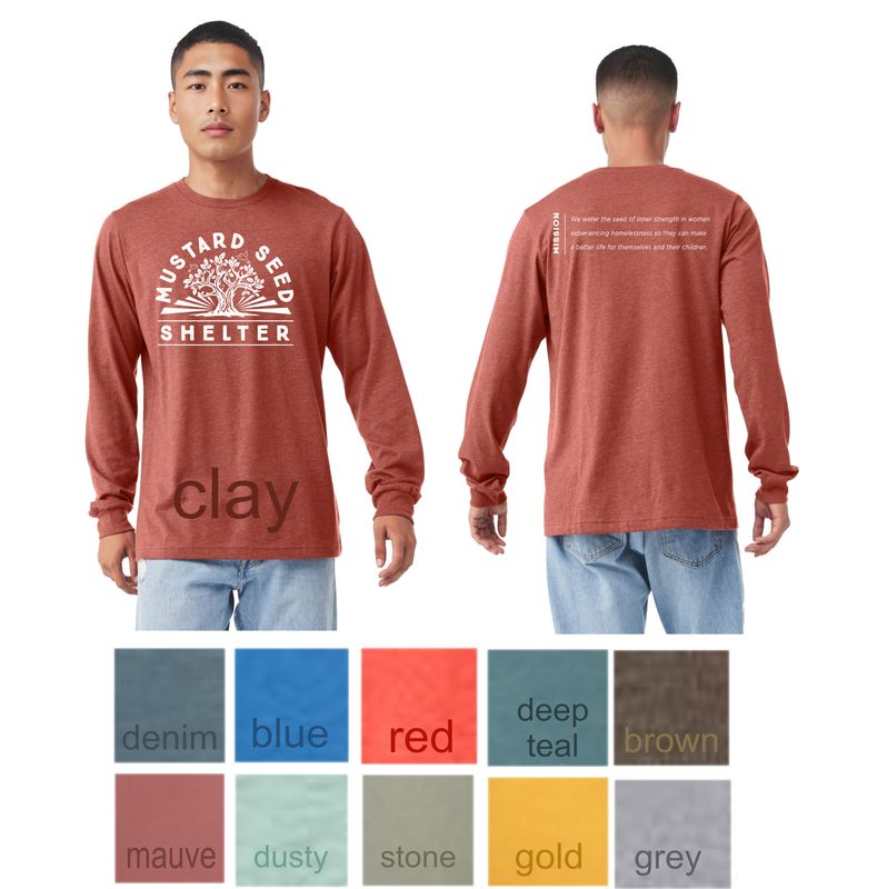 Adult Relaxed Long Sleeve - MUSTARD SEED