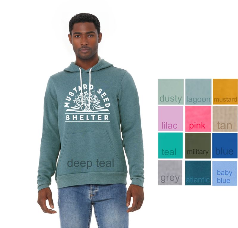 Unisex Sponge Fleece Pullover Hoodie - MUSTARD SEED