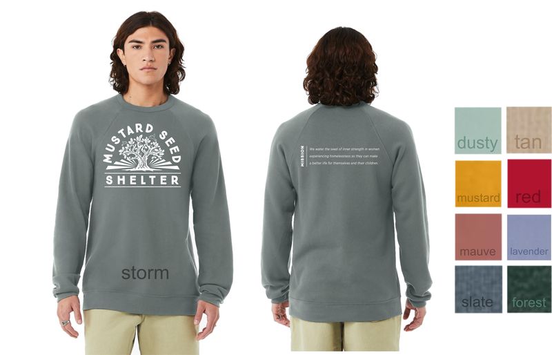 Unisex Sponge Fleece Raglan Sweatshirt- MUSTARD SEED