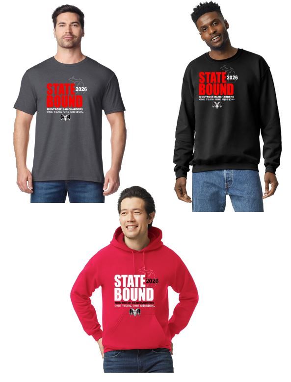 MONTROSE WRESTLING STATE BOUND-Unisex &amp; Youth Shirts