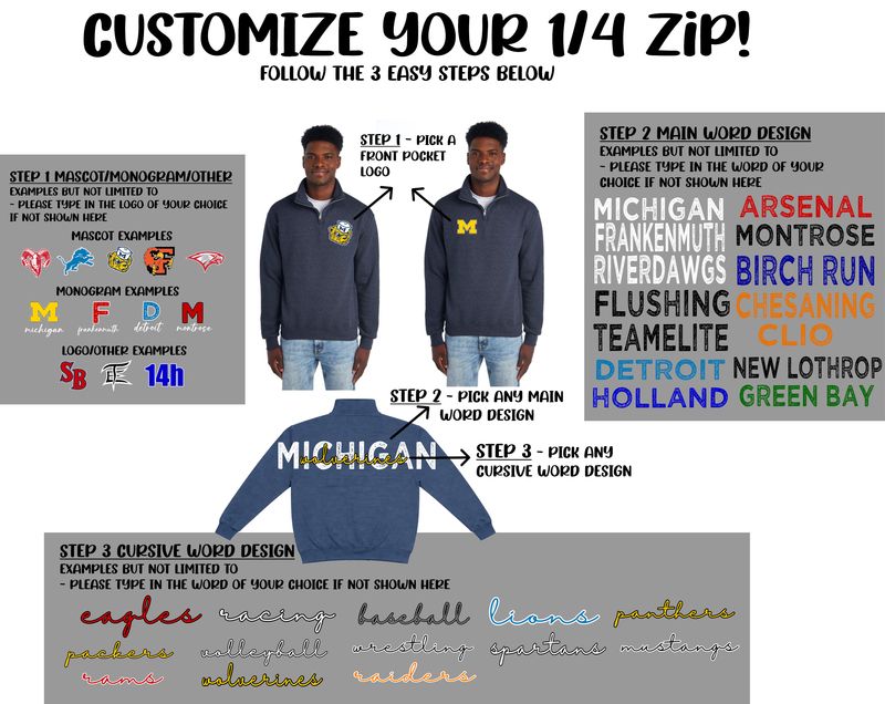 SHOUT OUT - NuBlend® Unisex Quarter-Zip Cadet Collar Sweatshirt
