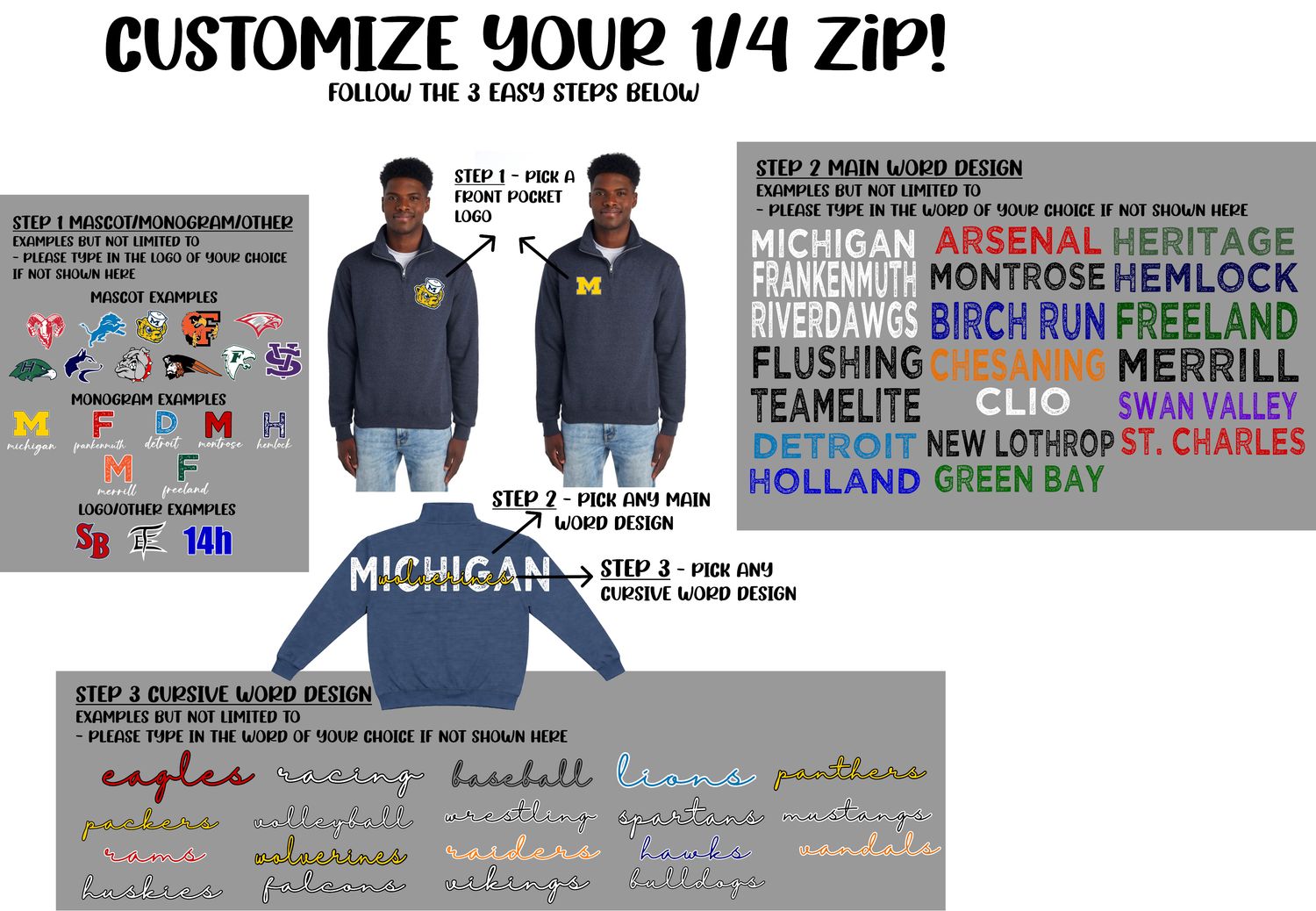 TWISTED ROOTS - Show your School Spirit or Sport your Favorite Team - NuBlend® Unisex Quarter-Zip Cadet Collar Sweatshirt