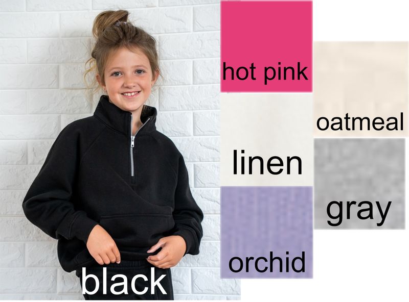 Competitive Dance - Ladies and Youth Boxy Half Zip Fleece