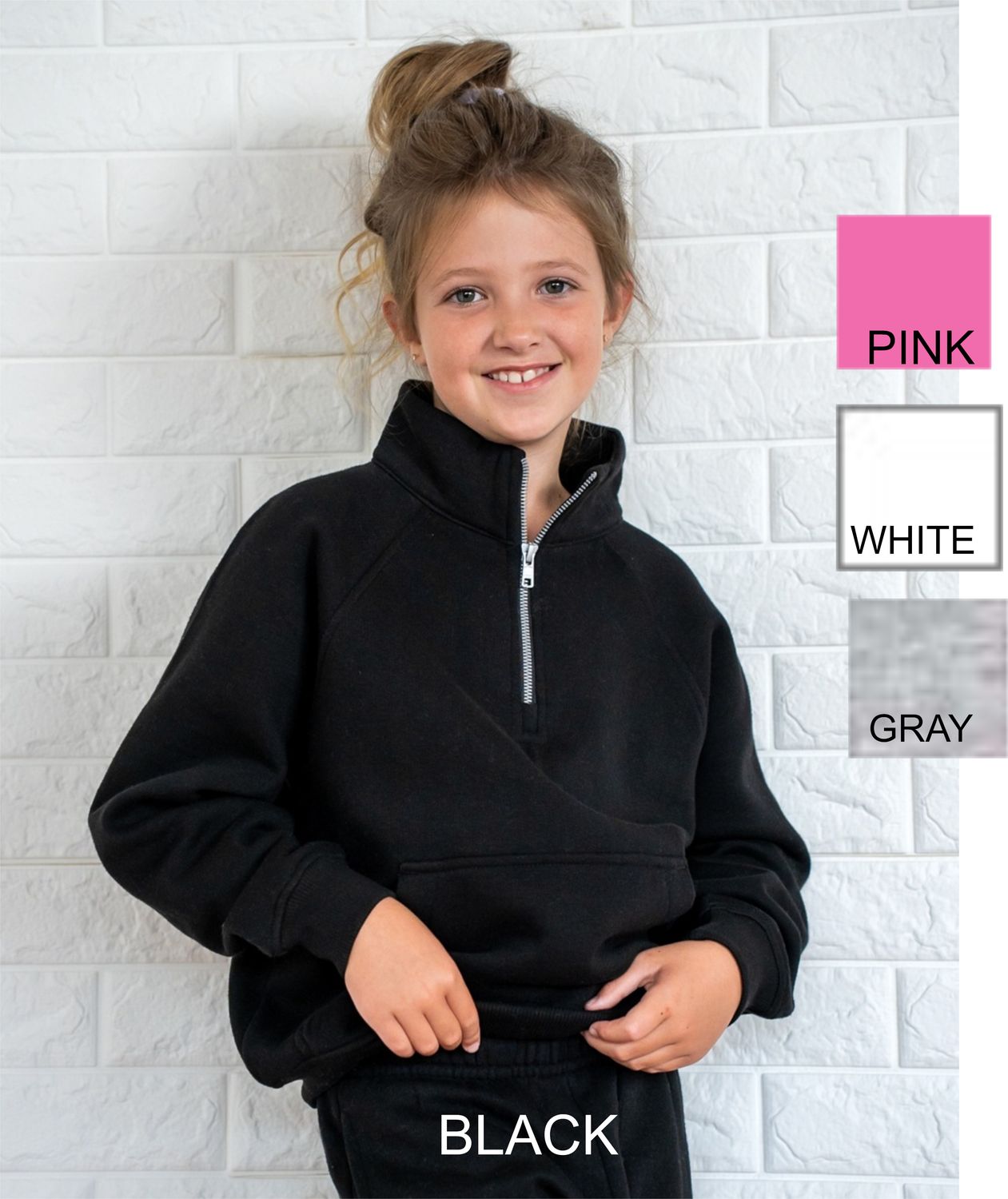 COLORBOMBS - Boxy Half Zip Fleece (youth or ladies)
