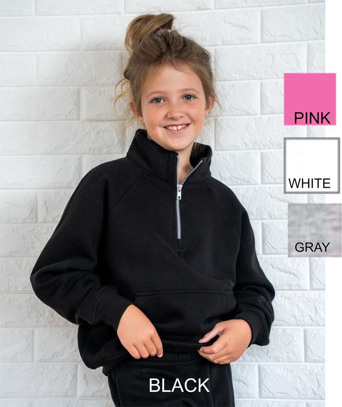 COLORBOMBS - Boxy Half Zip Fleece (youth or ladies)