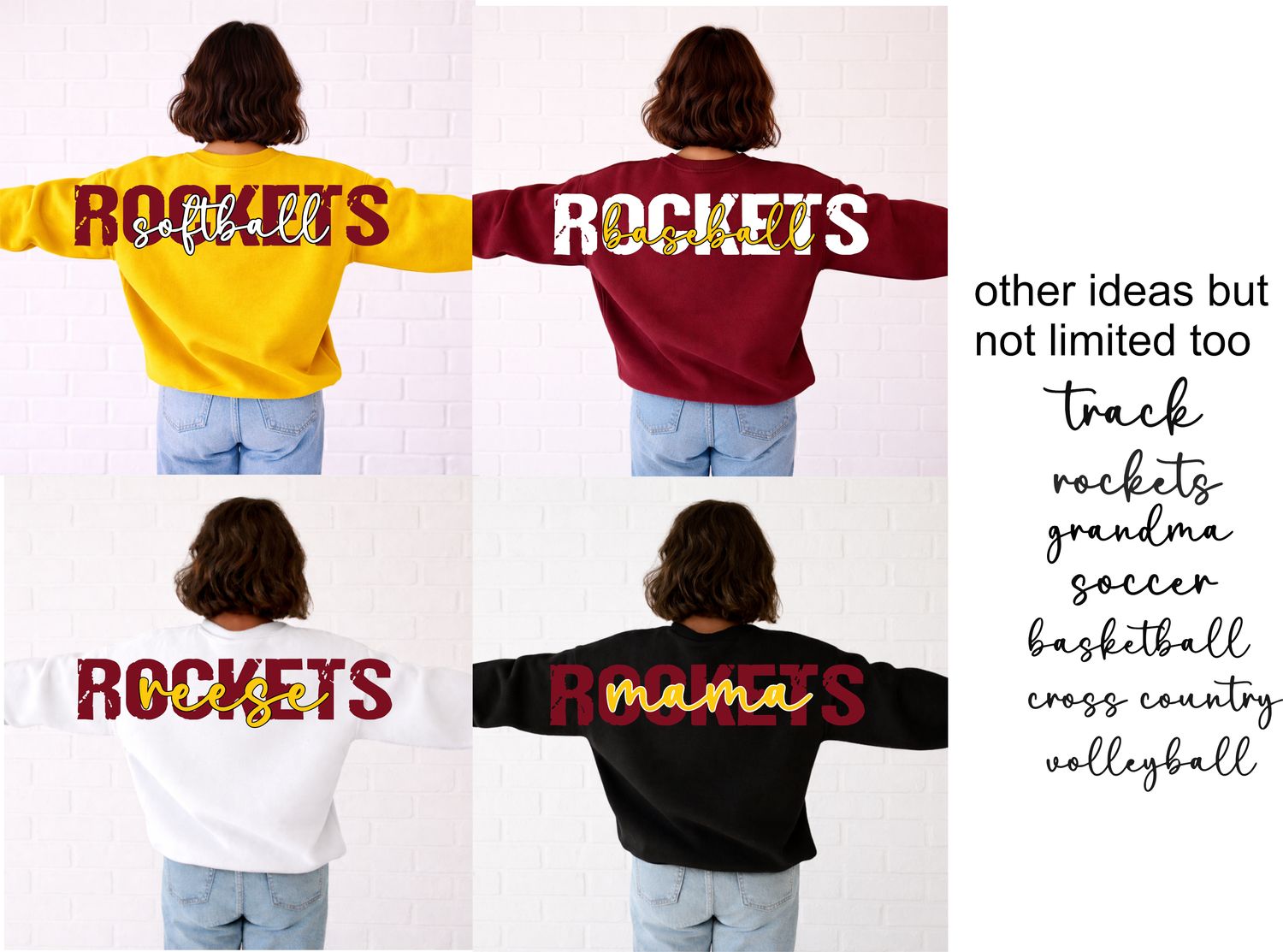 REESE- SHOUT OUT Crewneck, Hooded Sweatshirt, and 1/4 Zip (Youth and Unisex)