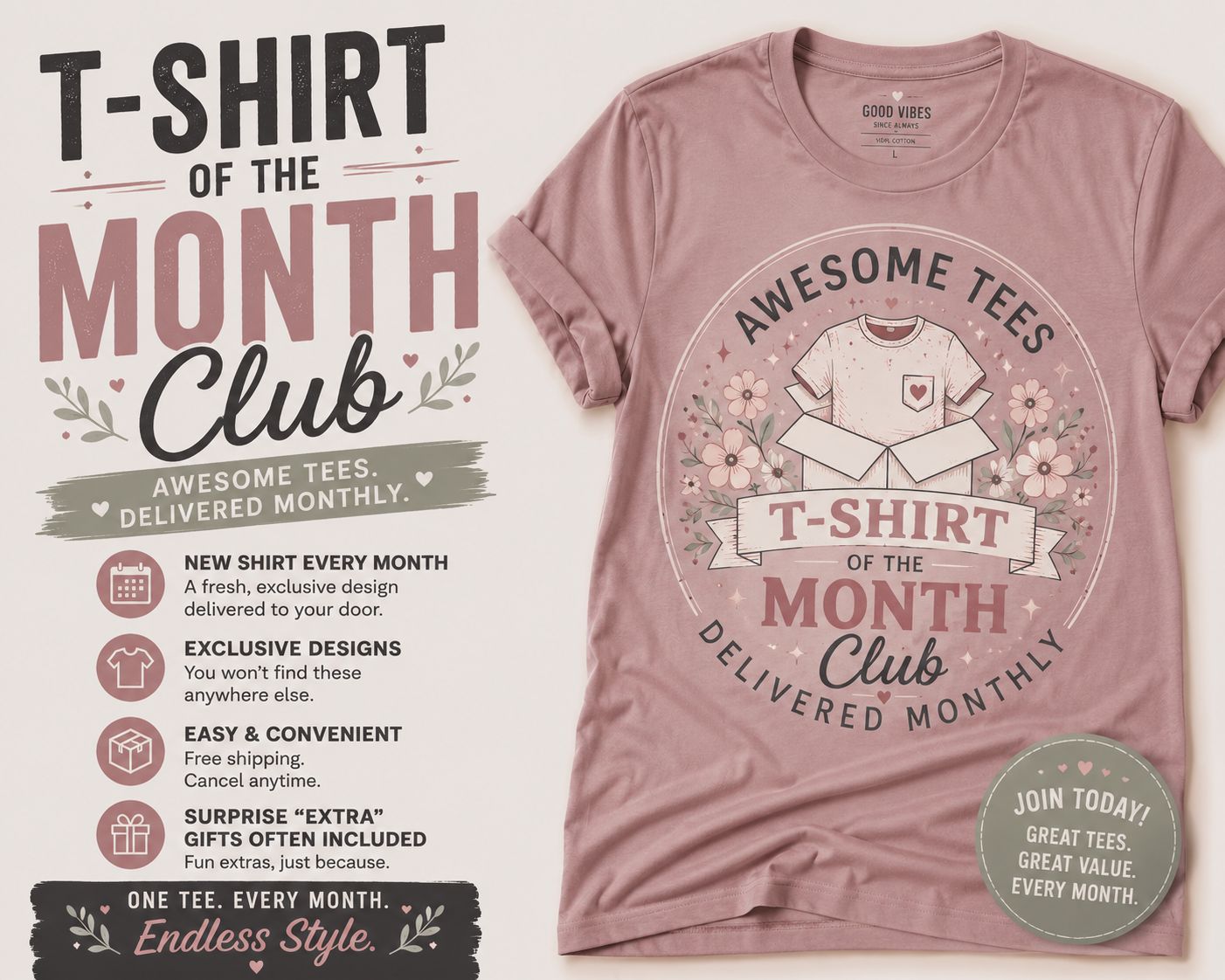 Twisted Roots- Shirt of the Month Club