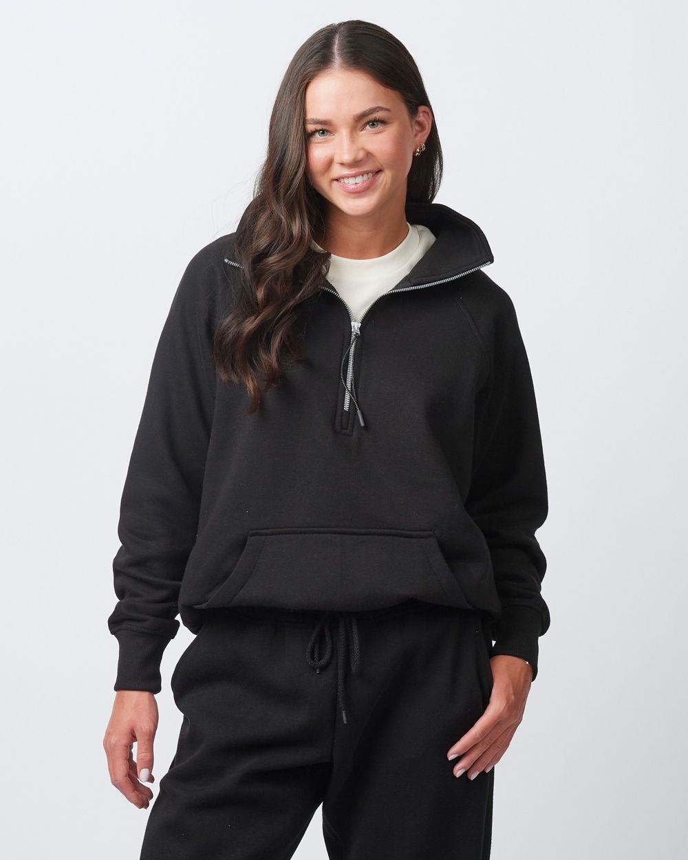 Flushing Football &amp; Cheer-Enza Boxy Half Fleece *Youth/Adult