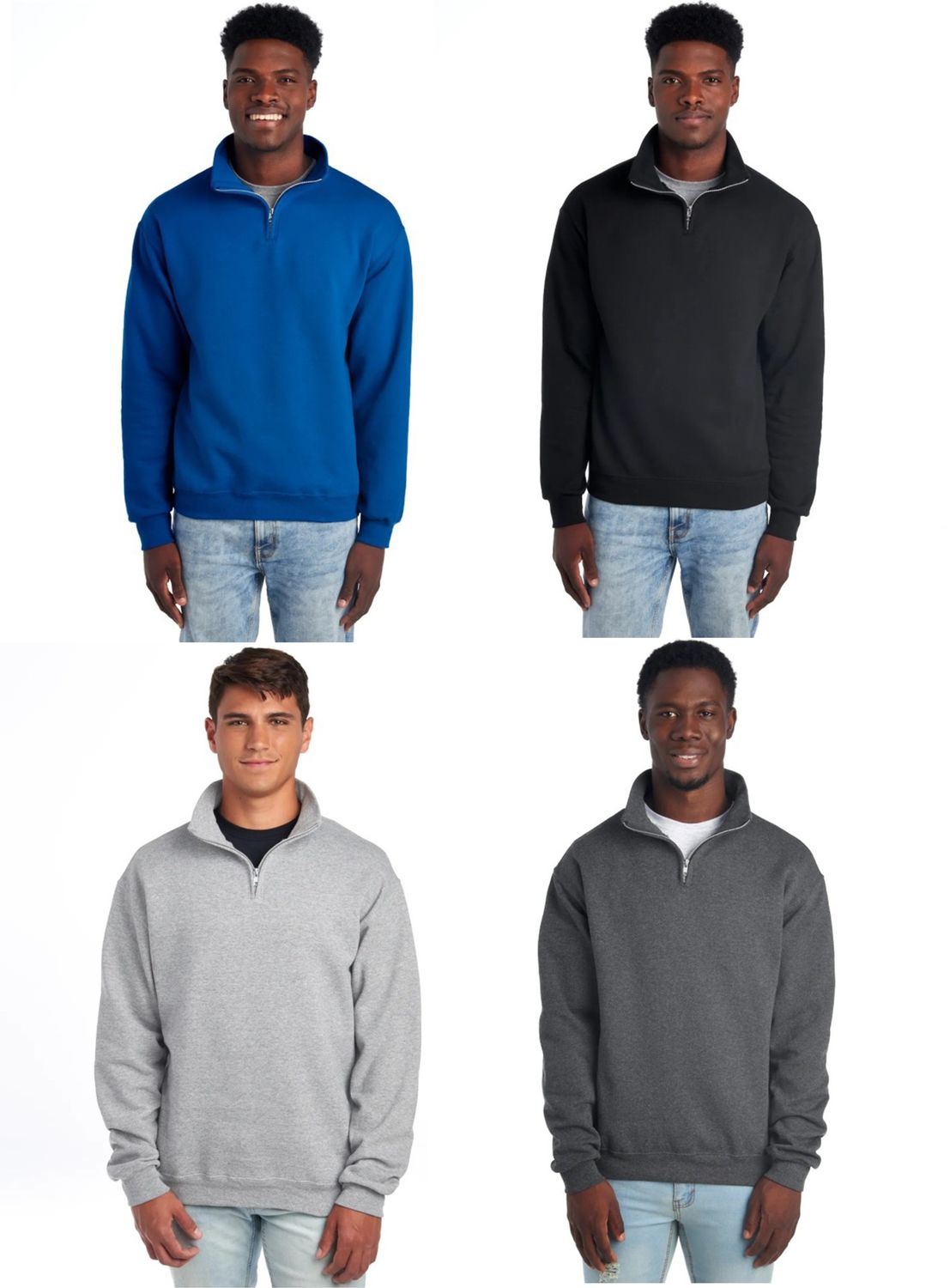 Detroit Lions- NuBlend® Unisex Quarter-Zip Cadet Collar Sweatshirt