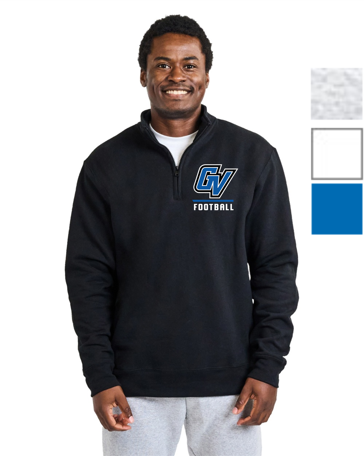 Grand Valley - Heavy Weight Adult 1/4 Zip Sweatshirt