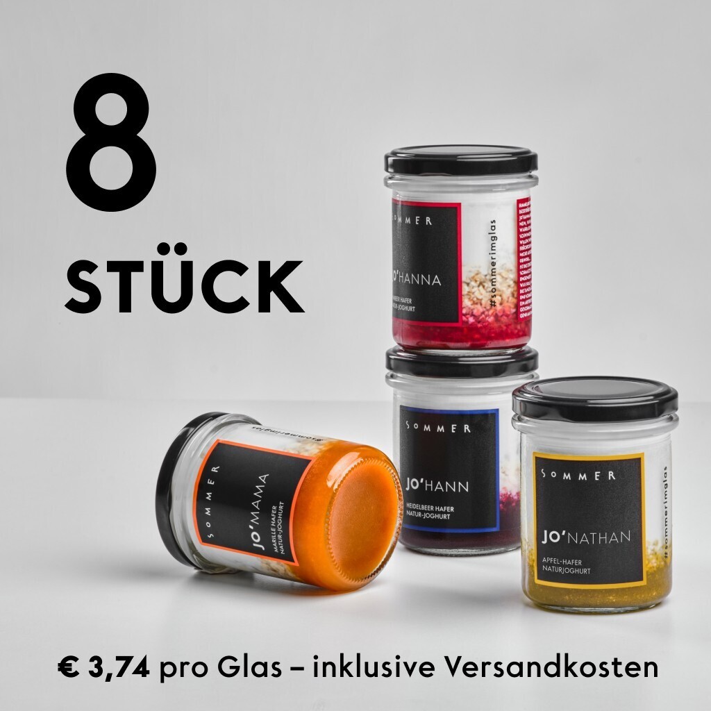 Joghurtpaket 8 Gläser