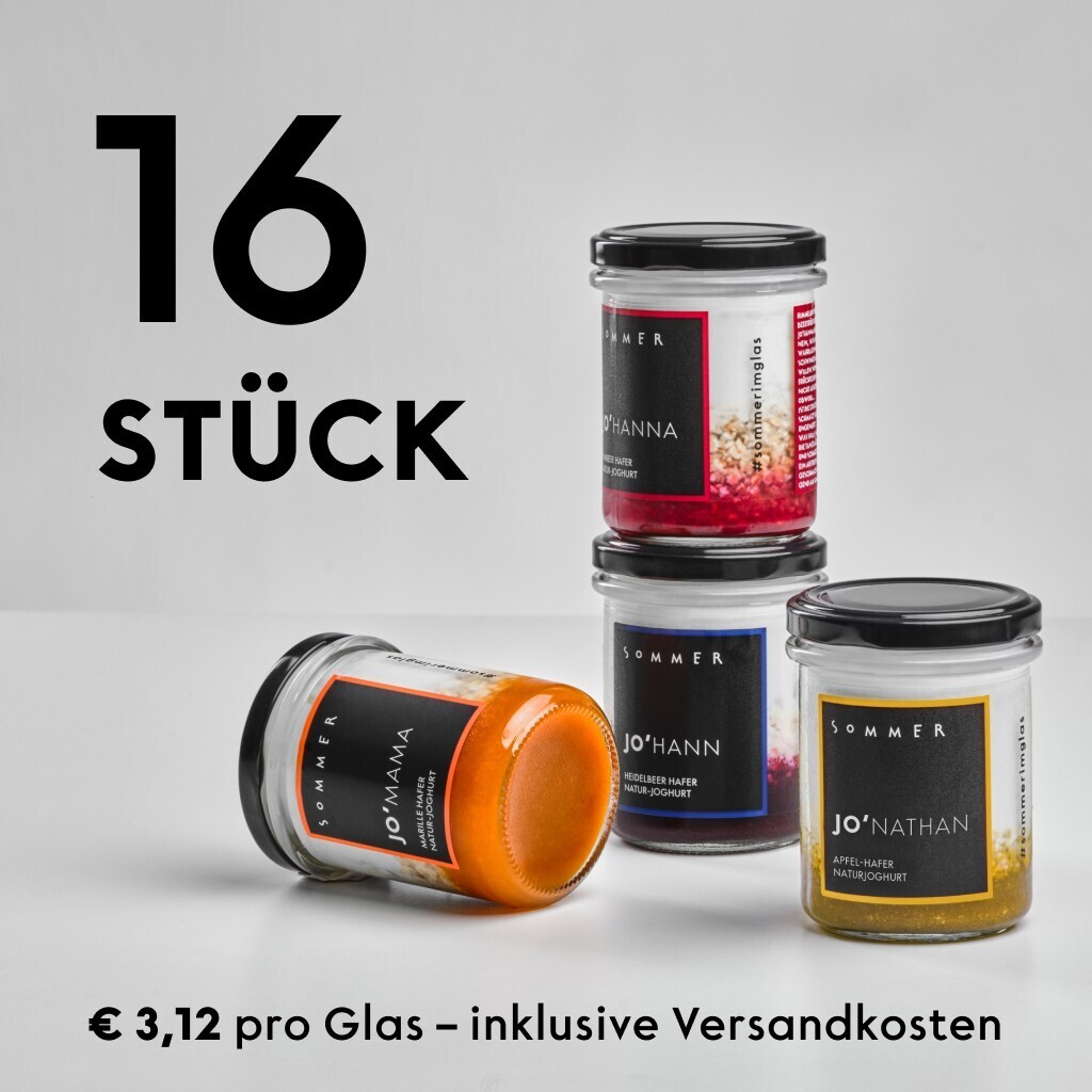 Joghurtpaket 16 Gläser