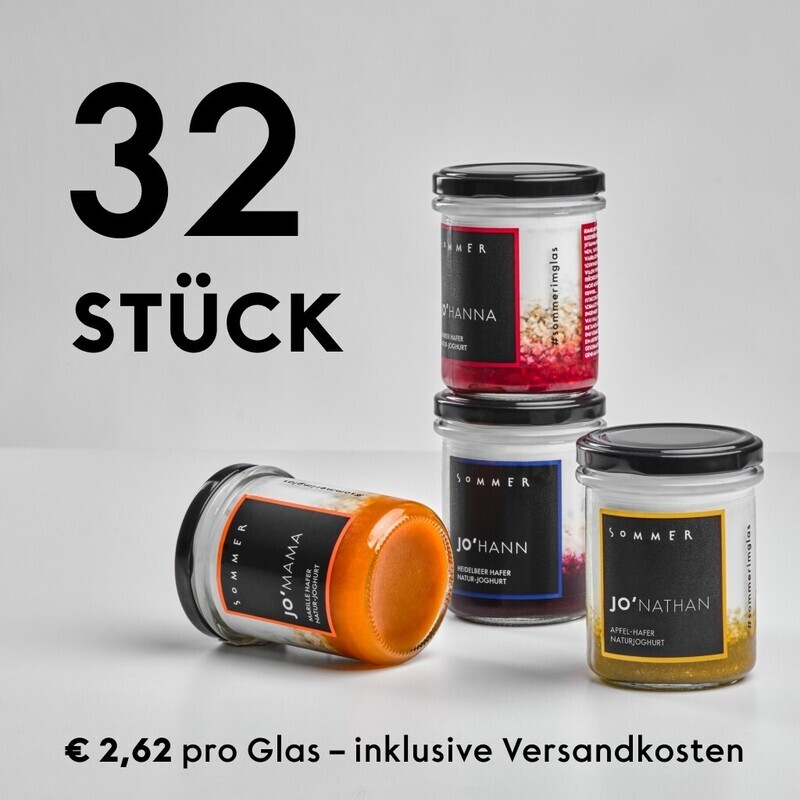 Joghurtpaket 32 Gläser