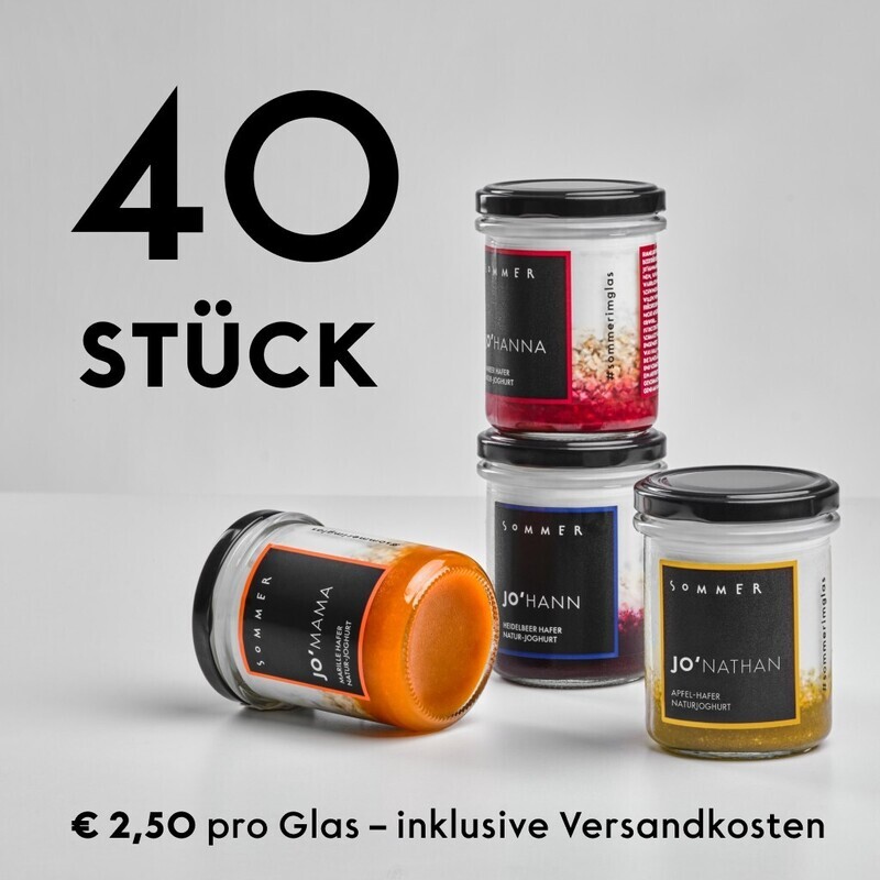 Joghurtpaket 40 Gläser