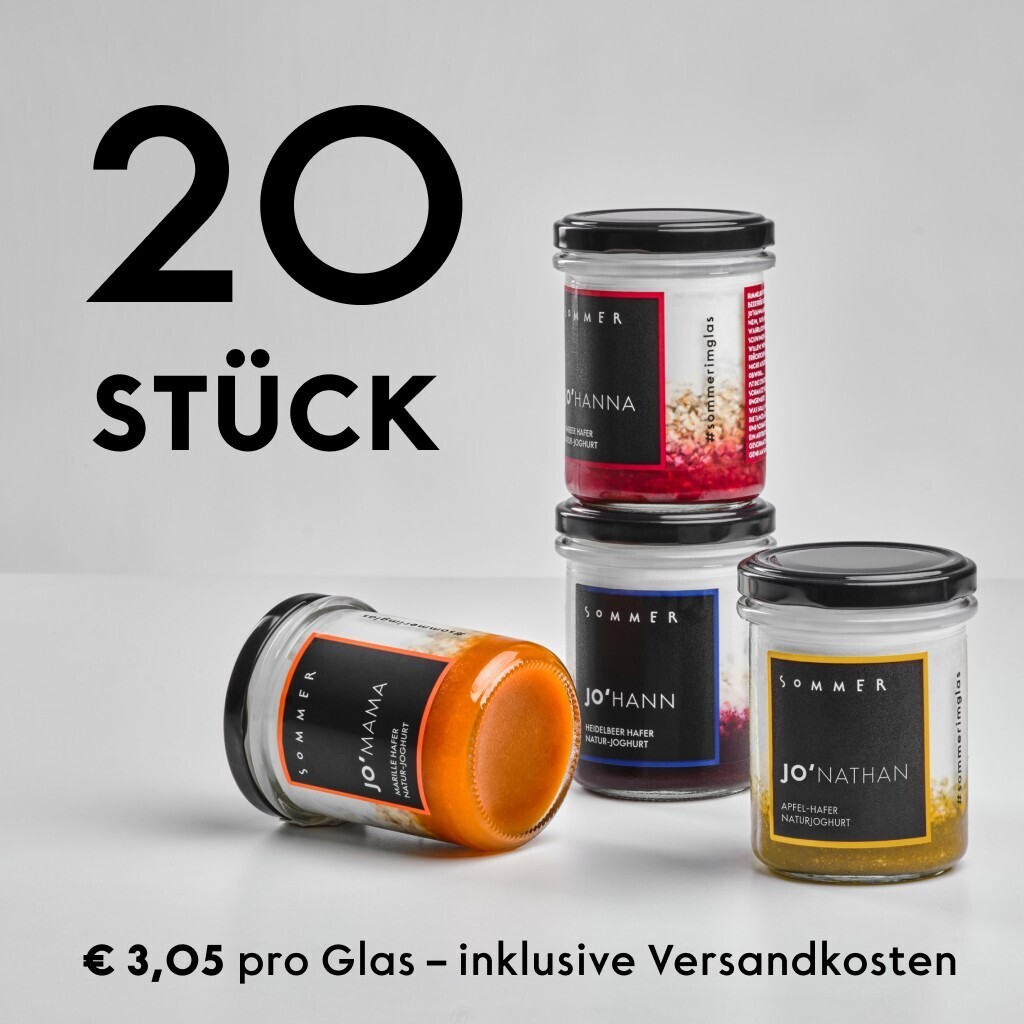 Joghurtpaket 20 Gläser