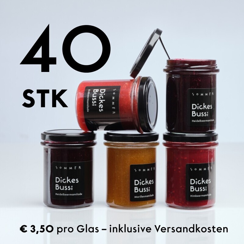 40 × Marmelade-Paket - Dickes Bussi