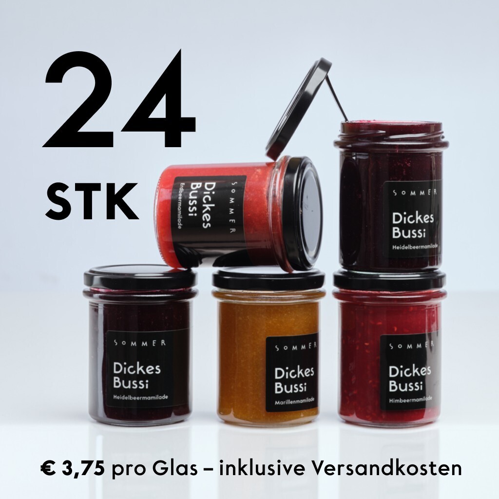 24 × Marmelade-Paket - Dickes Bussi