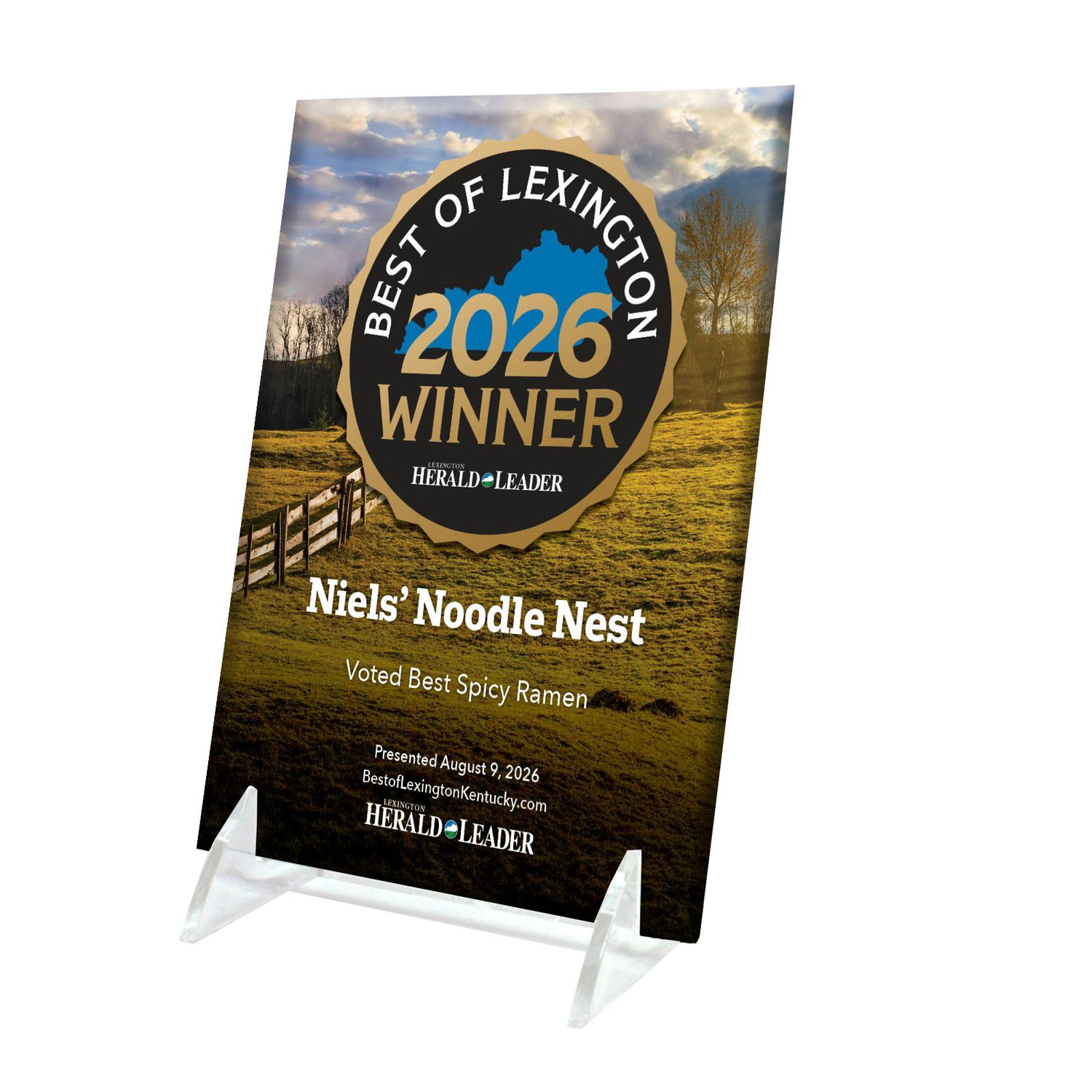 Crystal Keepsake Plaque