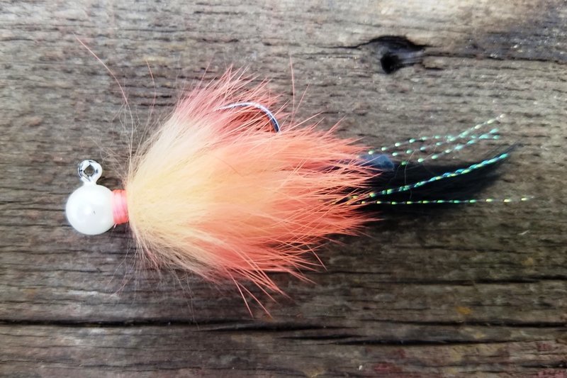 #RT09  &#39;Peachie Black&#39;  Rabbit Jig