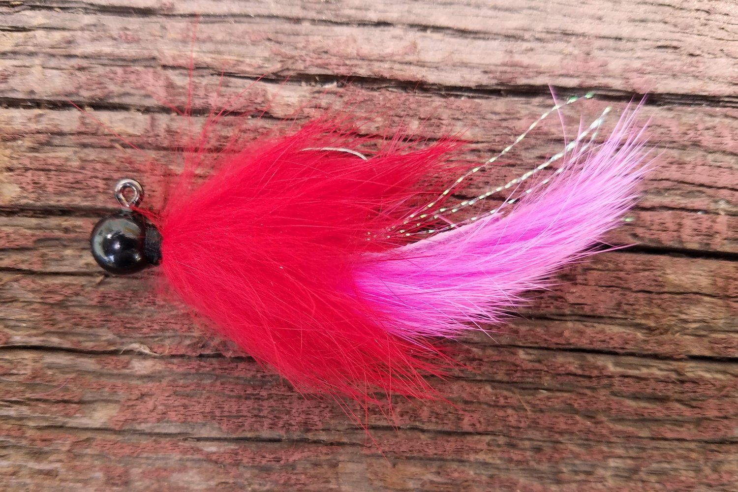 #RT07  &#39;Hot Pink &amp; Red&#39;  Rabbit Jig